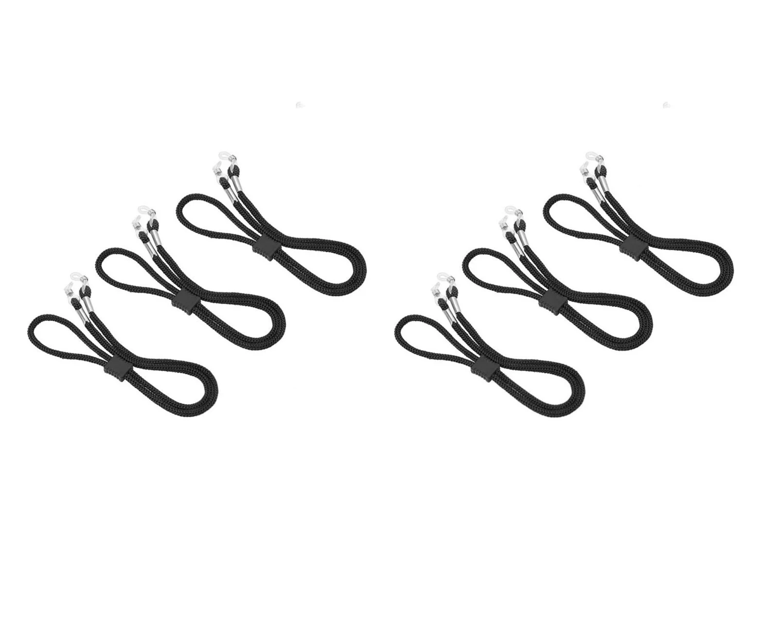 6pcs Premium Nylon Eyeglass Straps, Adjustable Eyewear Retainer Anti-slip Chains