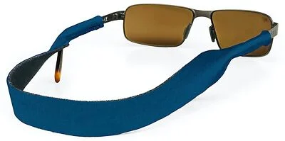 Croakies Original Solid Eyewear Retainer, Regular 2-6mm - Black (2-Pack)