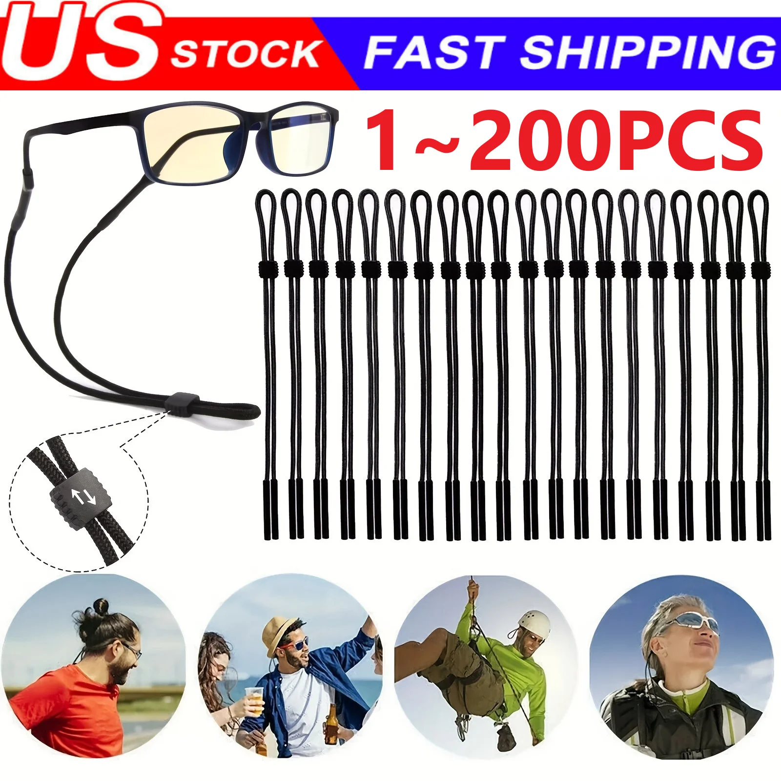 Leather Eyewear Retainer, Sunglasses Holder Strap - Unisex Cord for Glasses 4